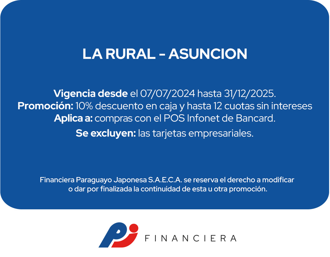 La Rural S.A. de Seguros Beneficios Todos Los Días Asuncion