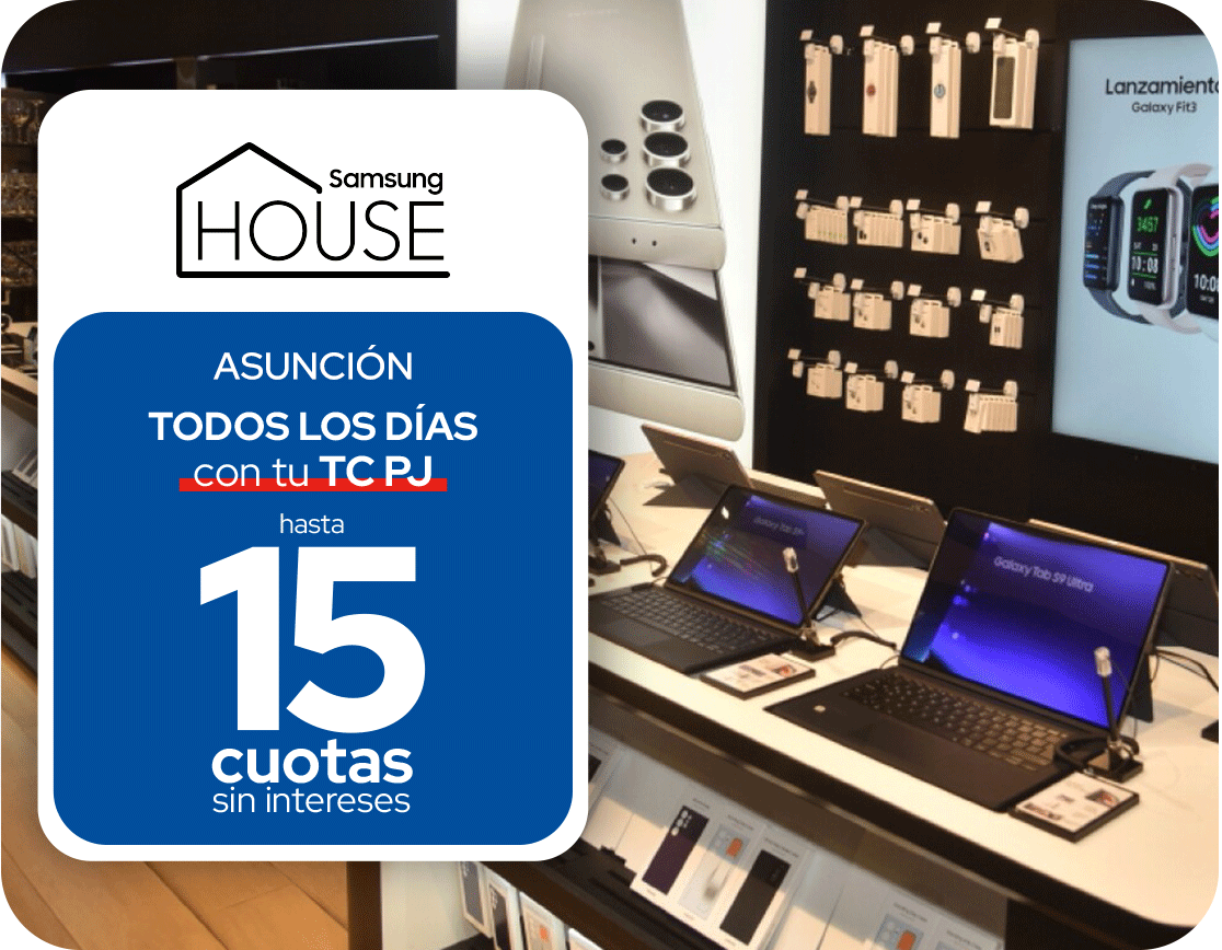 Samsung House 15 Cuotas Tecnología Todos Los Días Asuncion