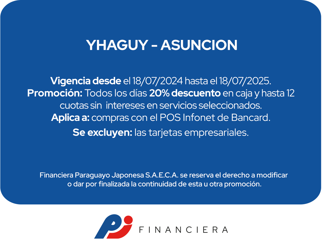 Yhaguy 12 Cuotas Automóviles Todos Los Días Asuncion
