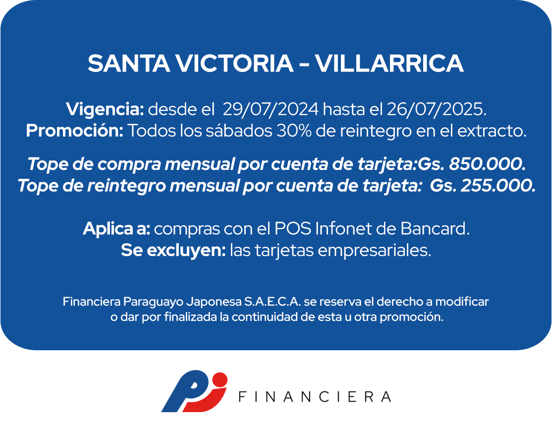 Farmacia Santa Victoria 30% Salud y Bienestar Sábados Villarrica