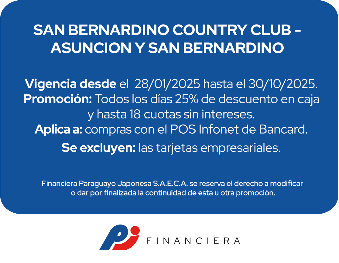 San Bernardino Country Club Beneficios Viajes Todos Los Días Asuncion San Bernardino
