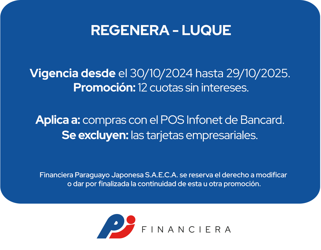 Regenera 12 Cuotas Salud y Bienestar Todos Los Días Luque