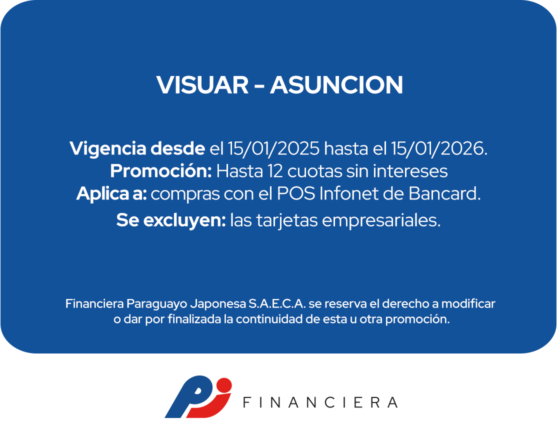Visuar 12 Cuotas Artículos Hogar Todos Los Días Asuncion