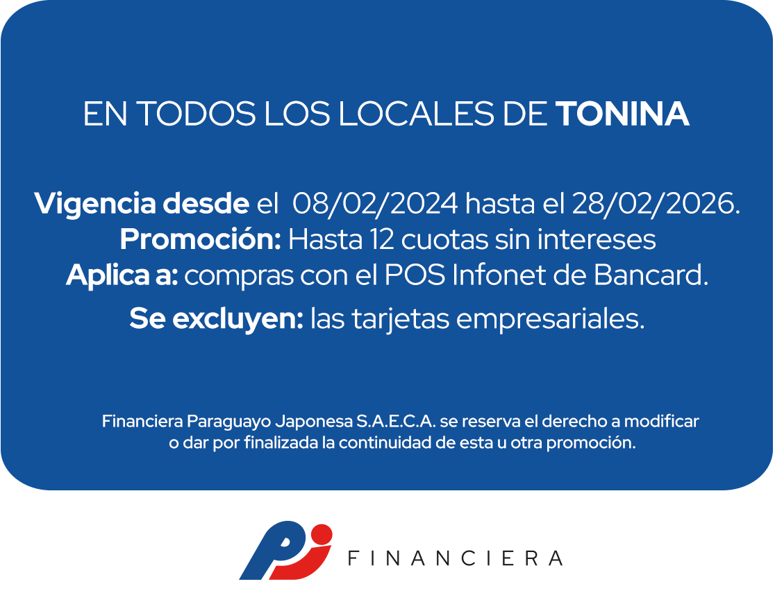 Tonina 12 Cuotas Automóviles Todos Los Días Central Asuncion