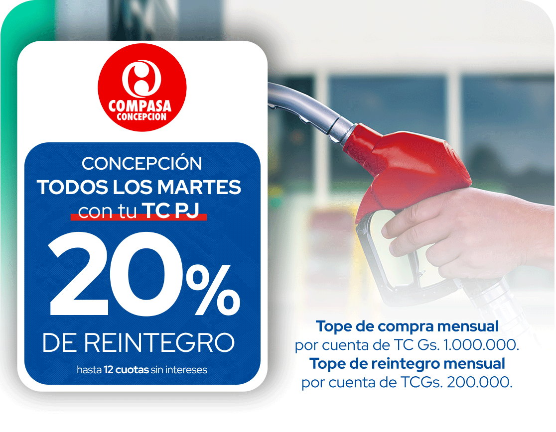 Compasa 20% Reintegro Gasolinera Martes Concepcion