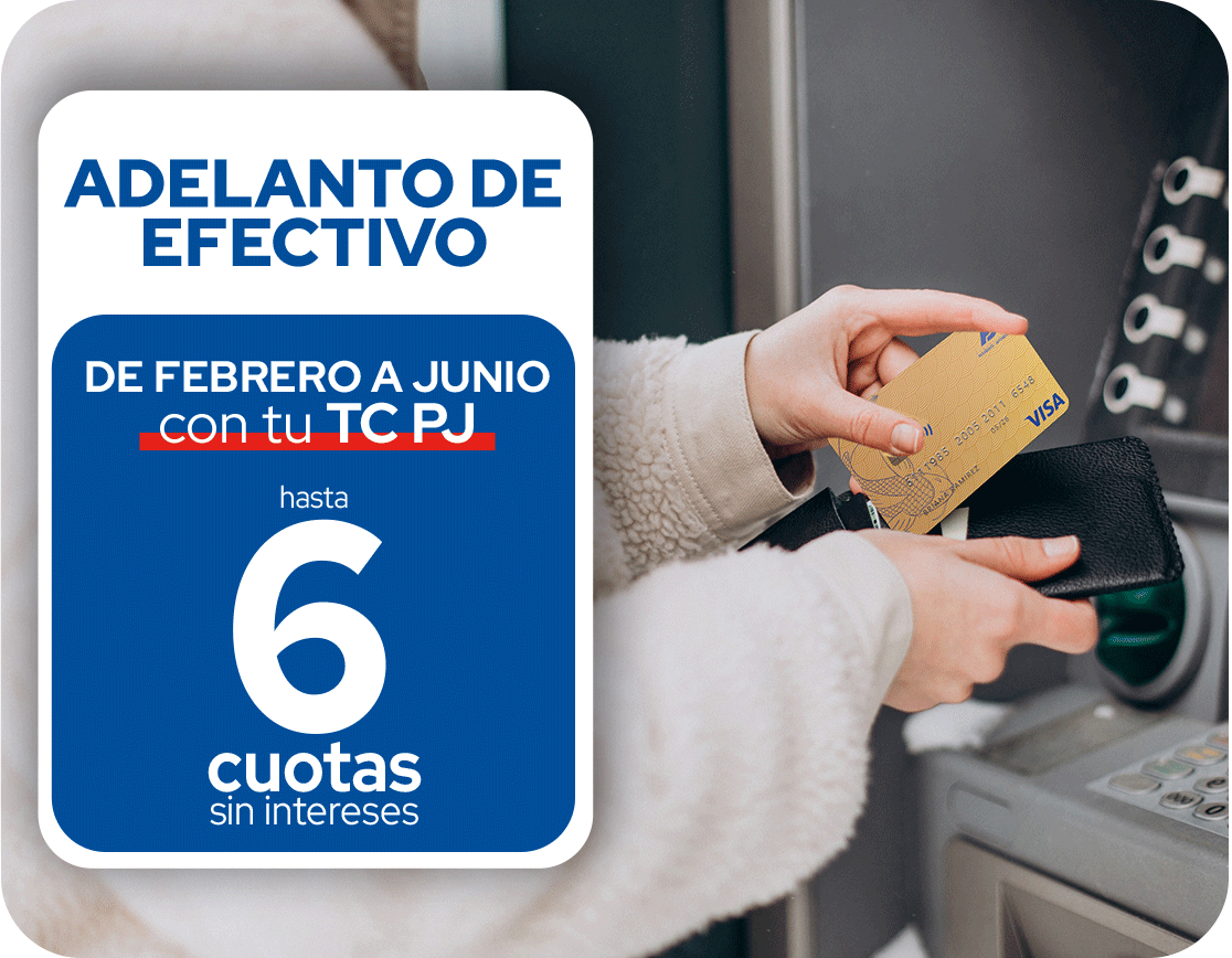 Efectivo 6 cuotas sin intereses