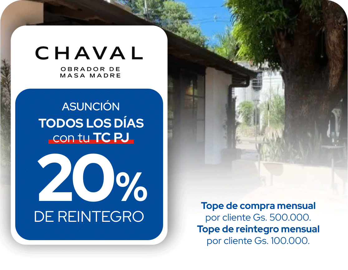 Obrador Chaval 20% Reintegro Gastronomía Todos Los Días