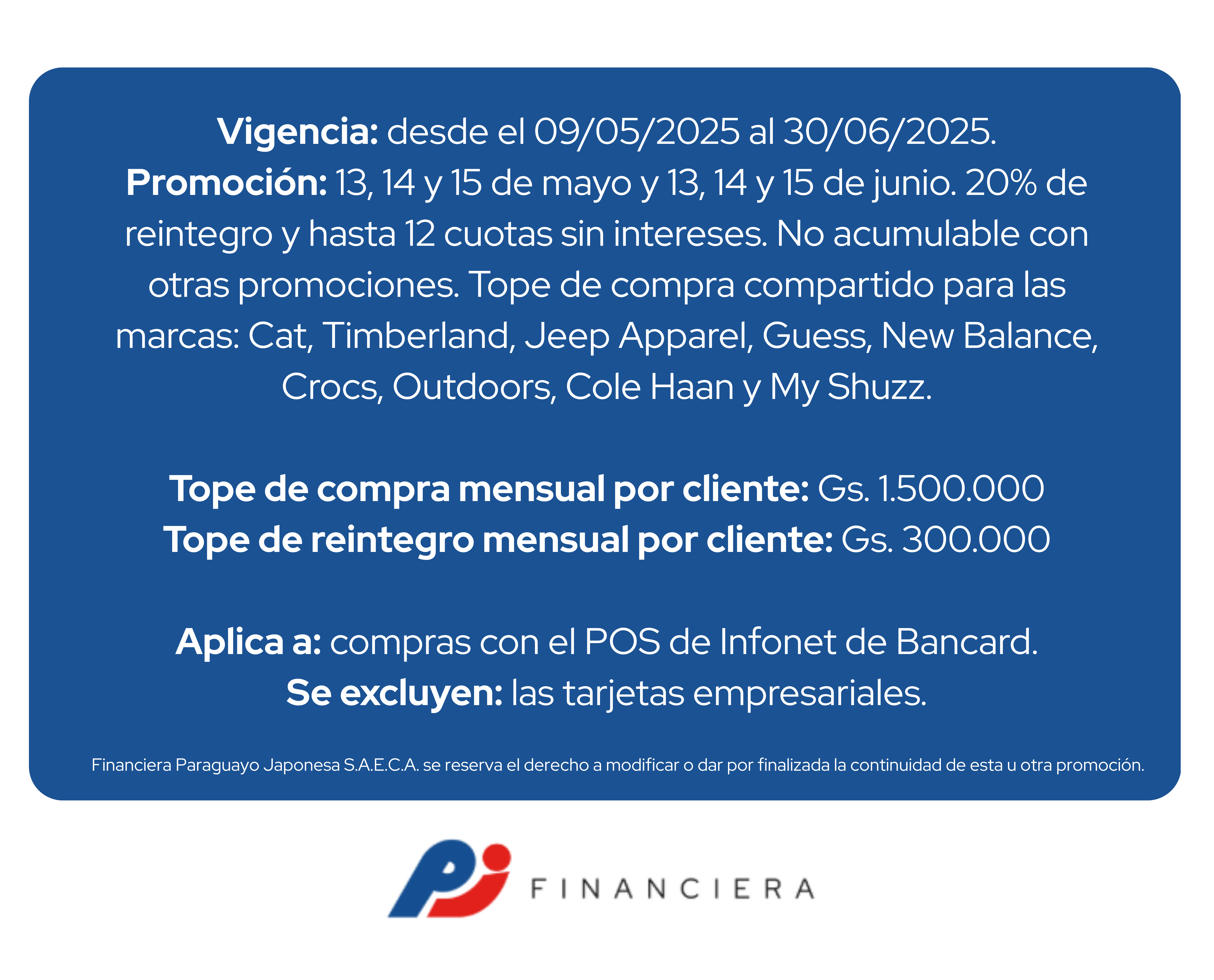 MyShuzz 20 de reintegro 12 cuotas sin intereses