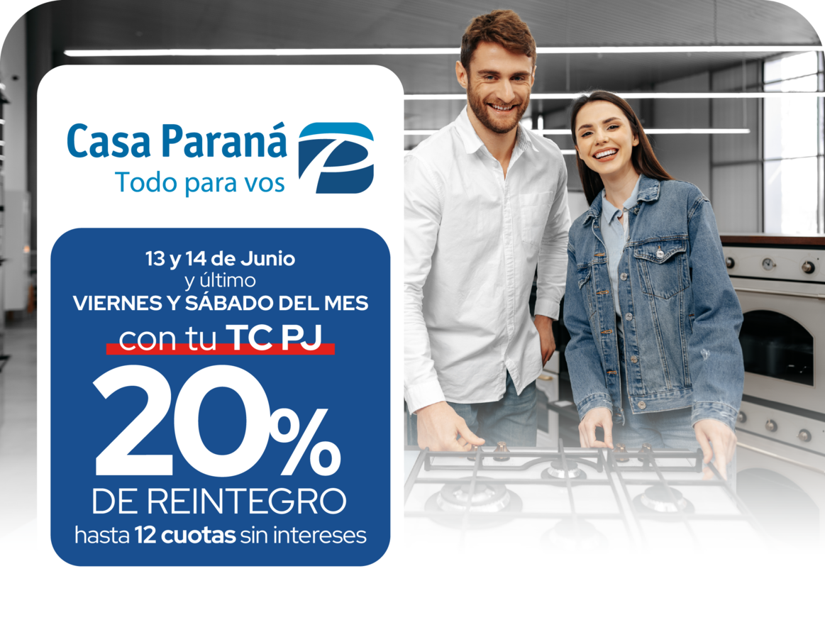 Casa Paraná ultimo viernes y sabado del mes12 Cuotas Artículos Hogar