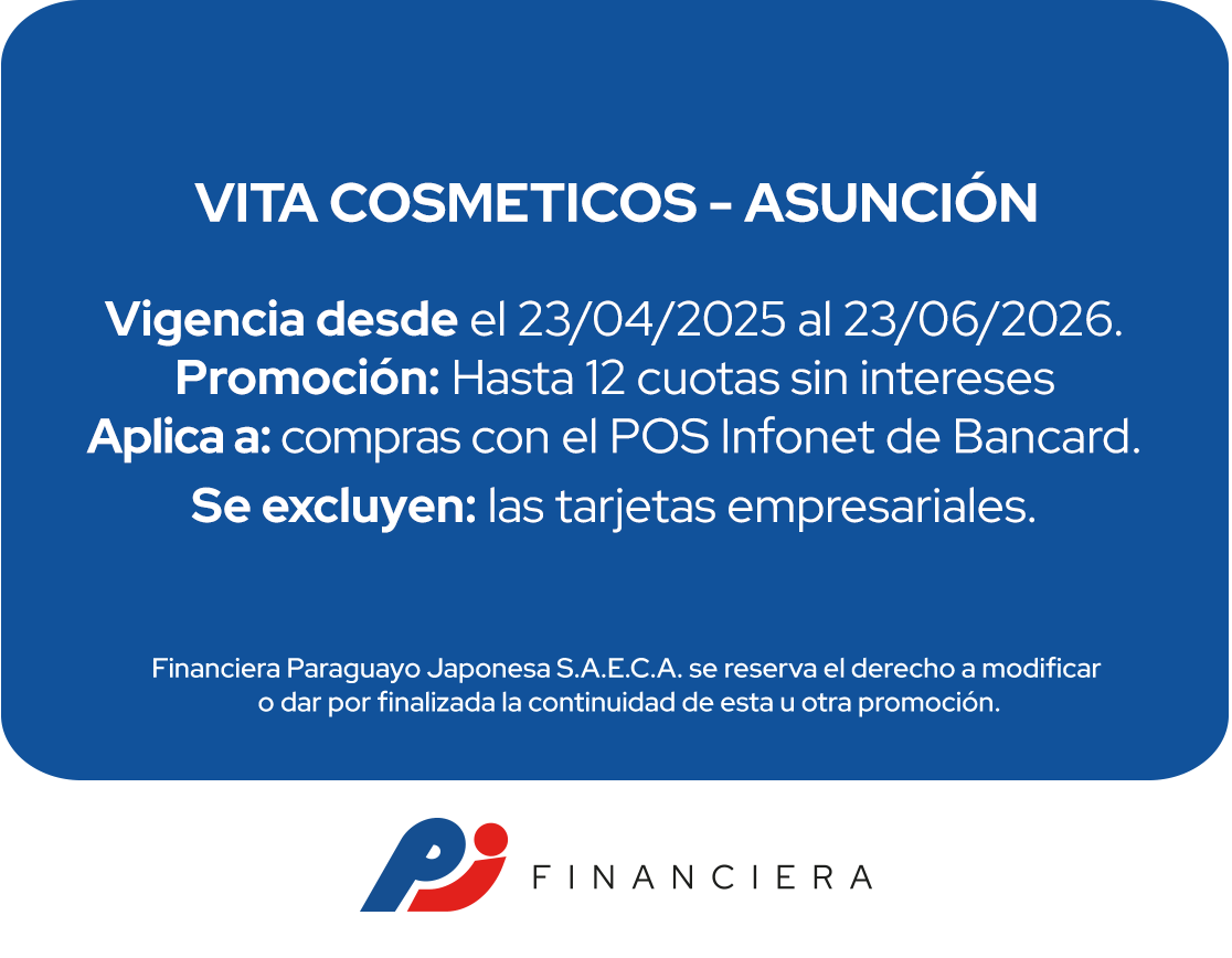 Vita Cosméticos 12 Cuotas Cosméticos Todos Los Días Asuncion
