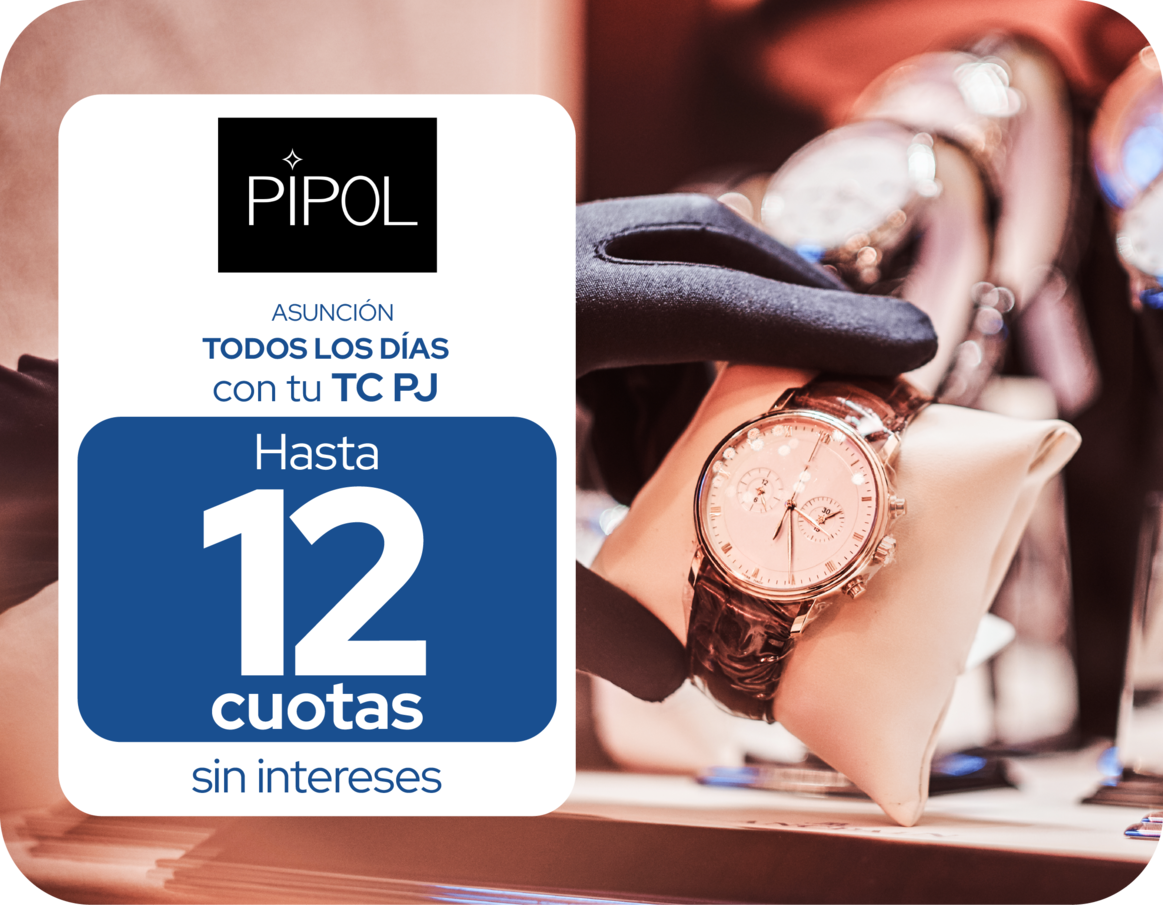 Pipol asuncion todos los dias 12 cuotas reloj