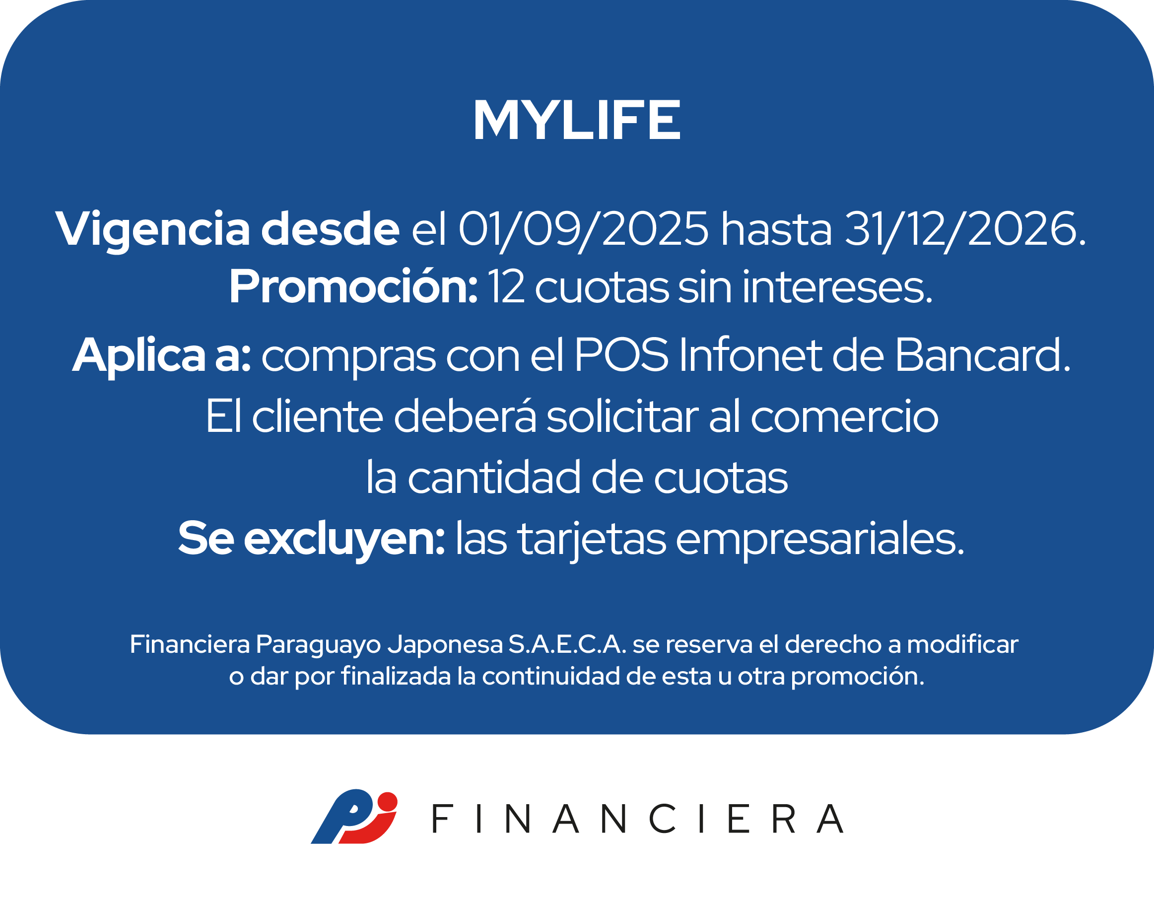 mylife 1 cuotas todos los dias ASUNCION