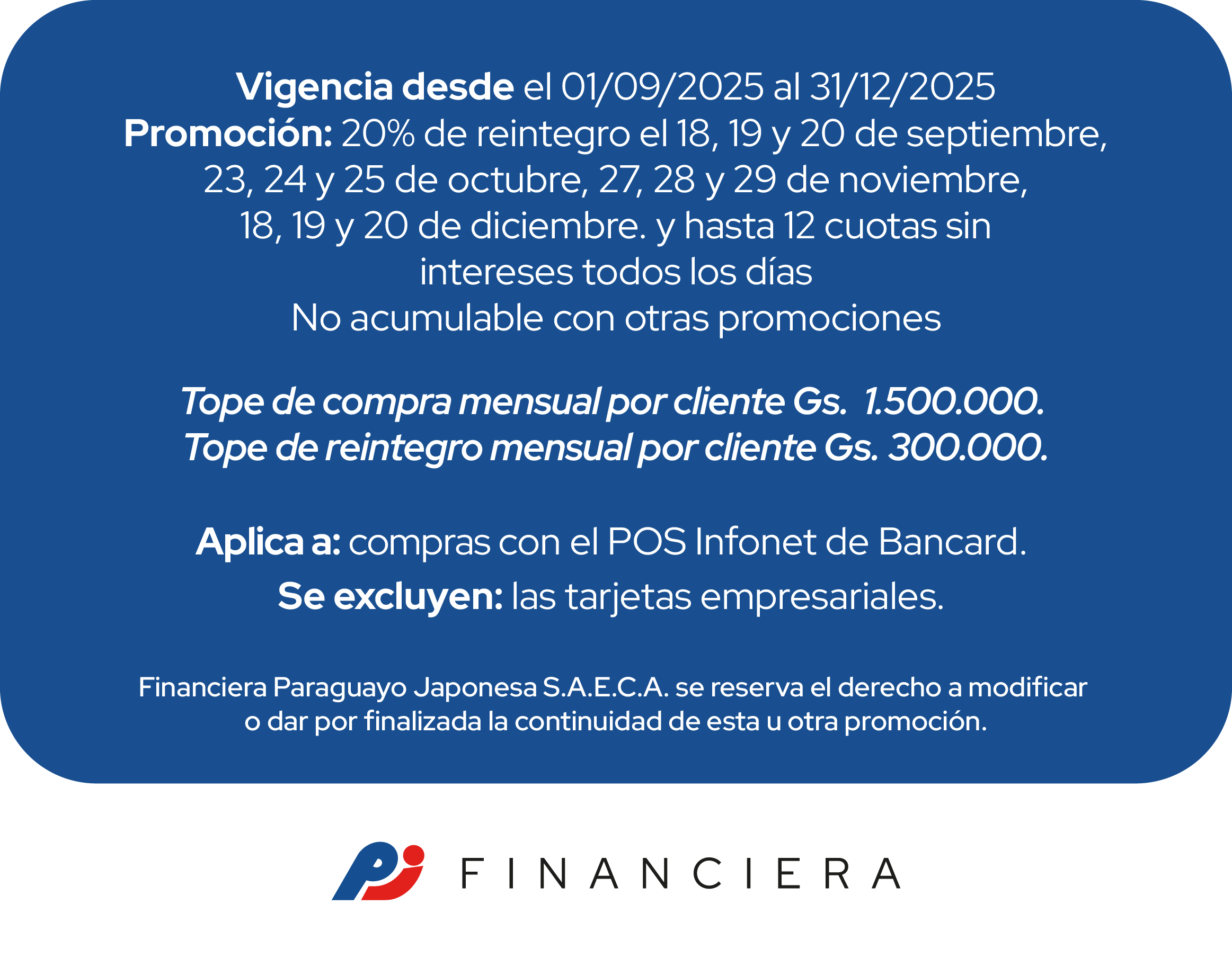 MyShuzz 20 de reintegro 12 cuotas sin intereses