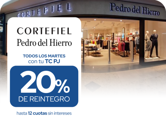 Cortefiel Pedro del Hierro 20 reintegro 12 cuotas martes