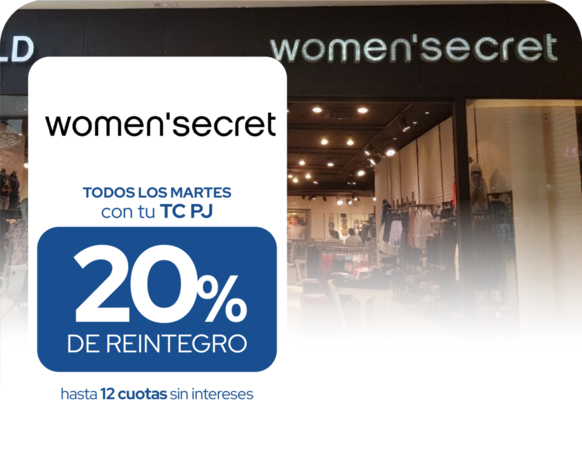 Womens Secret 20 reintegro 12 cuotas martes