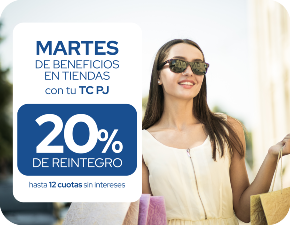 martes de beneficios en tiendas 20 de reintegro 12 cuotas sin intereses