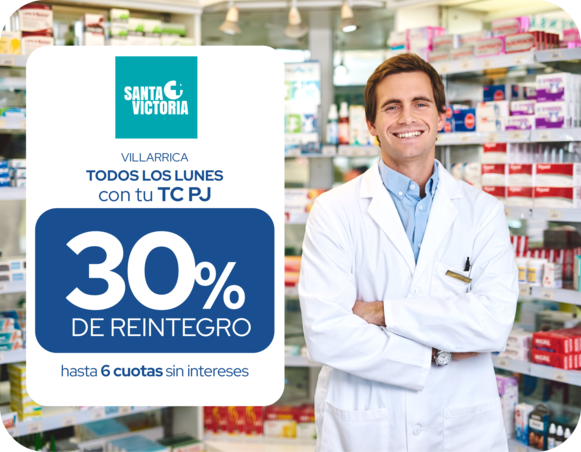 santa victoria villarrica 30 de reintegro 6 cuotas lunes