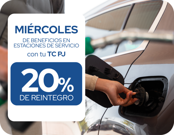 Miercoles de estacion de servicio 20 de reintegro 6 cuotas