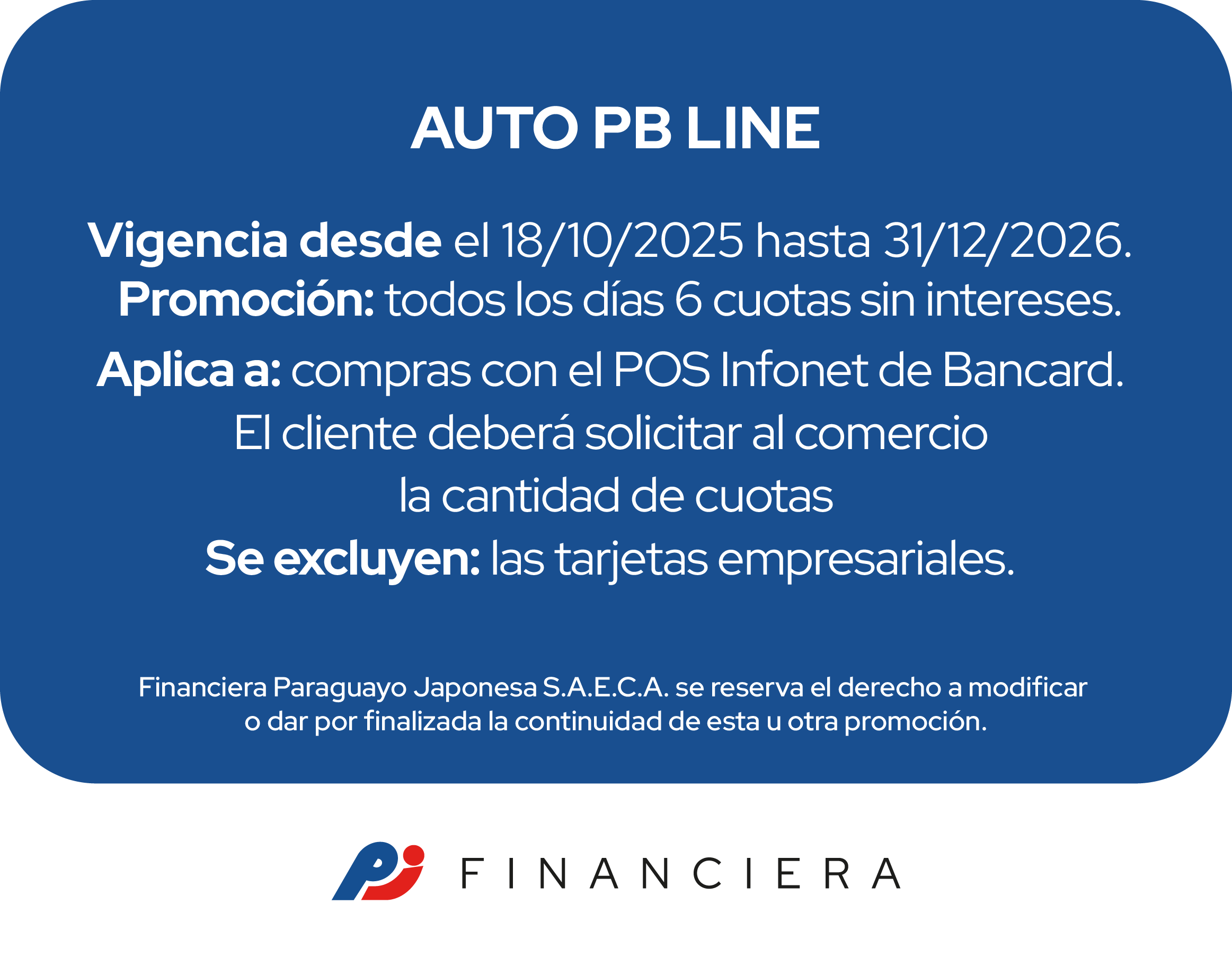 Auto PB Line Beneficios Automóviles Todos Los Días Asuncion