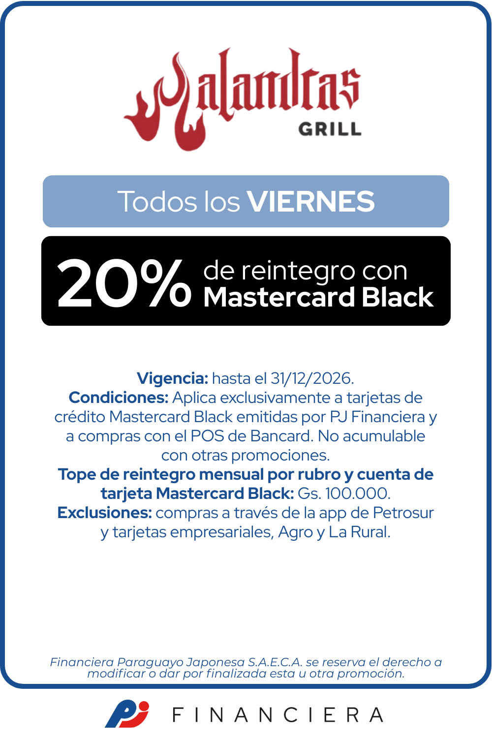Malandras grill 20 de reintegro viernes gastronomia black