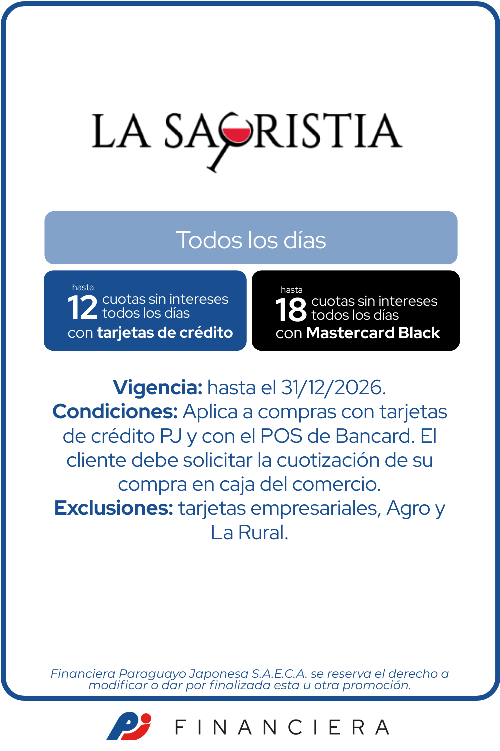 la sacristia vinos todos los dias 12 cuotas