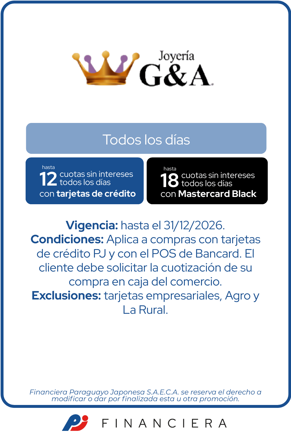 Joyeria gya todos los dias 12 cuotas