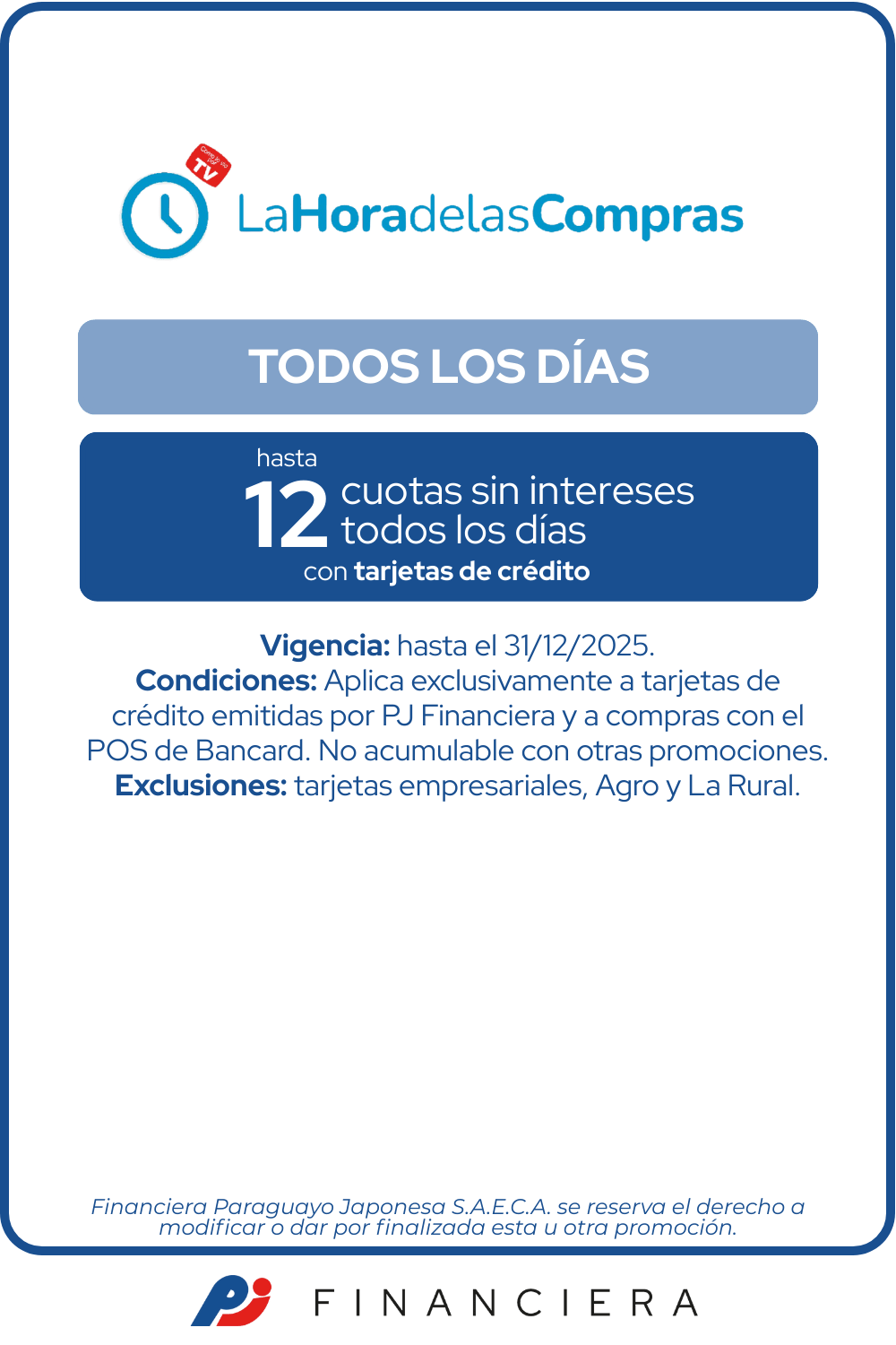 Hora de la Compra Ecommerce 12 cuotas sin Interes