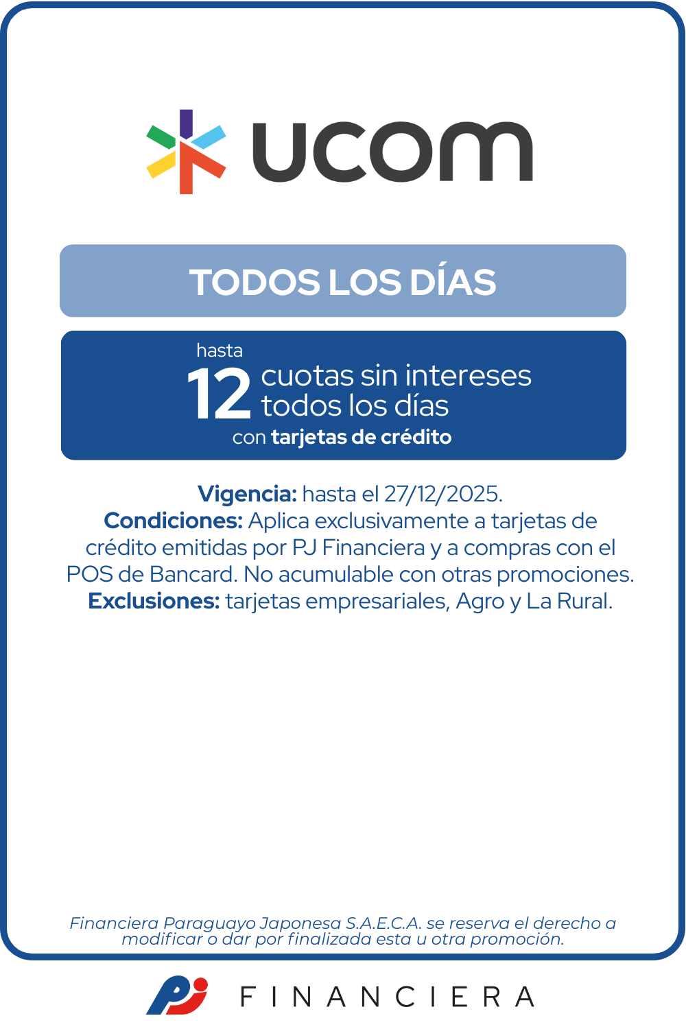 Universidad Comunera hasta 12 cuotas Asuncion