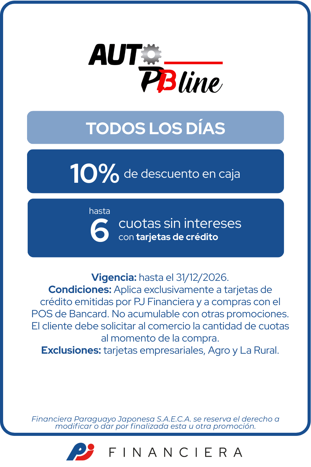 Auto PB Line Beneficios Automóviles Todos Los Días Asuncion