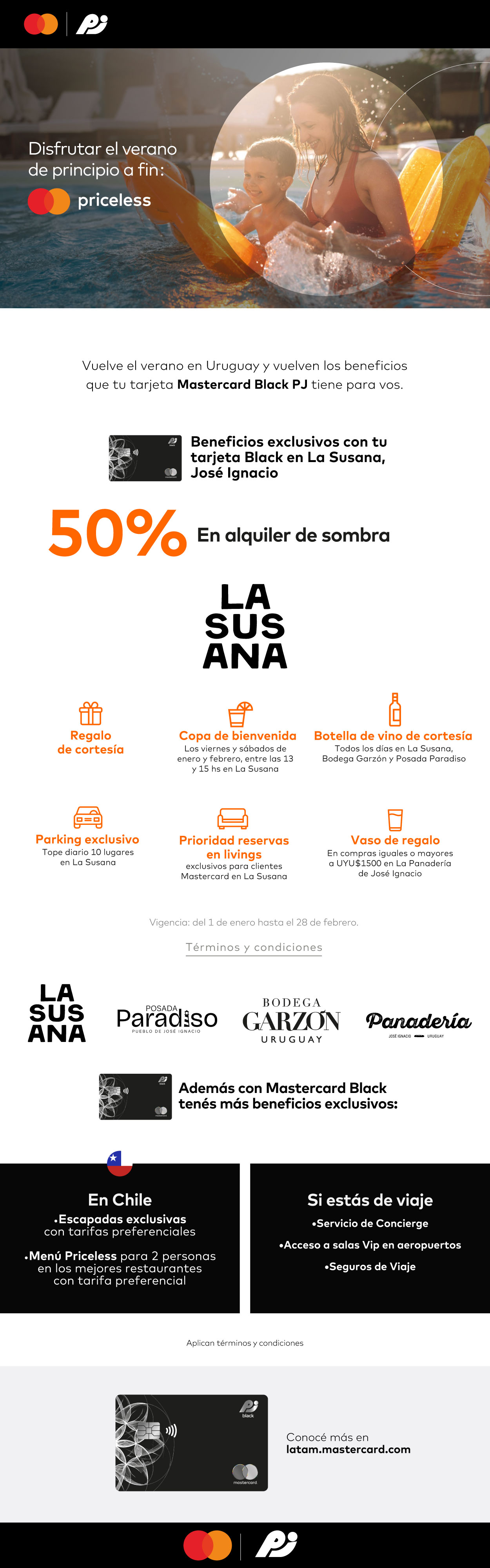 exclusivo mastercard black punta del este chile