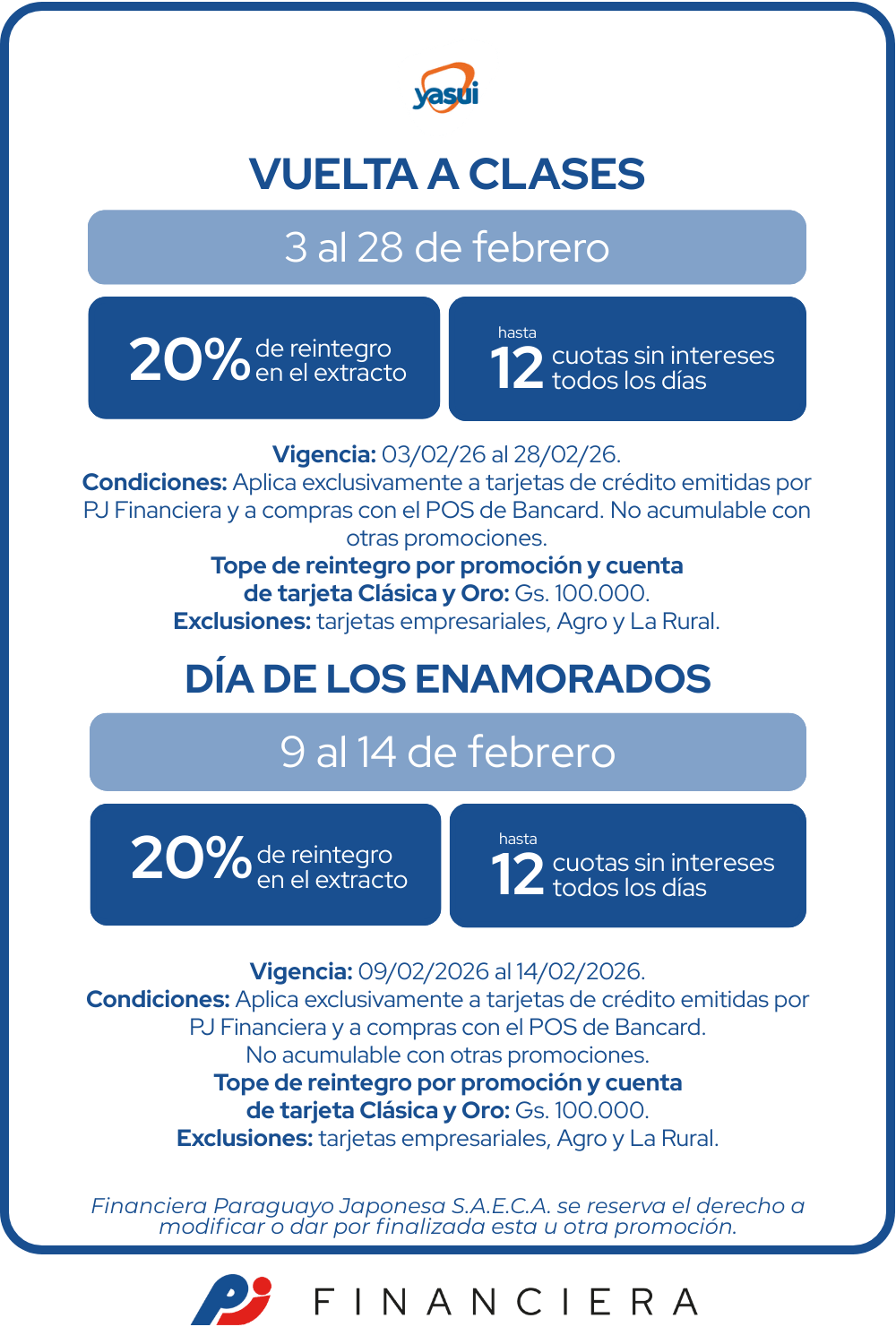 reintegro yasui enamorados y vuelta a clases