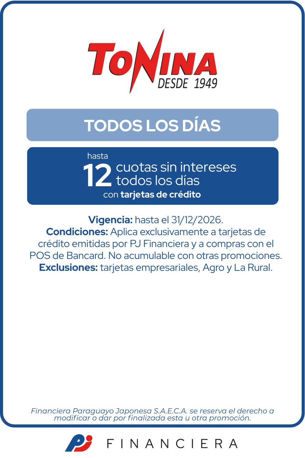 Tonina 12 Cuotas Automóviles Todos Los Días Central Asuncion