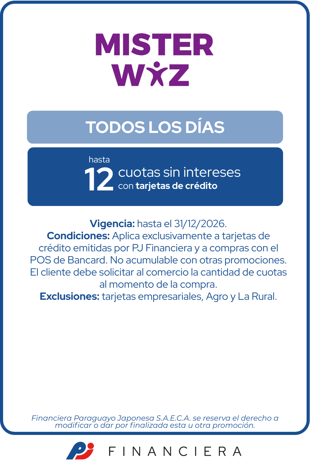 Mister wiz colegio educacion 12 cuotas
