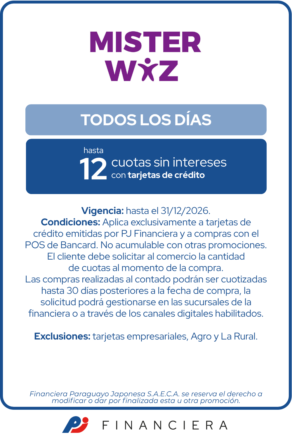 Mister wiz colegio educacion 12 cuotas