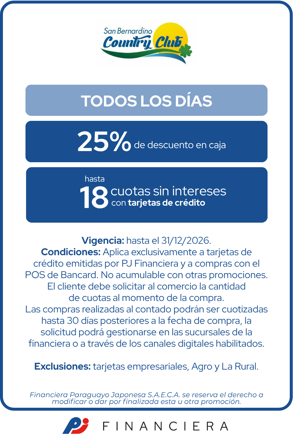 San Bernardino Country Club Beneficios Viajes Todos Los Días Asuncion San Bernardino