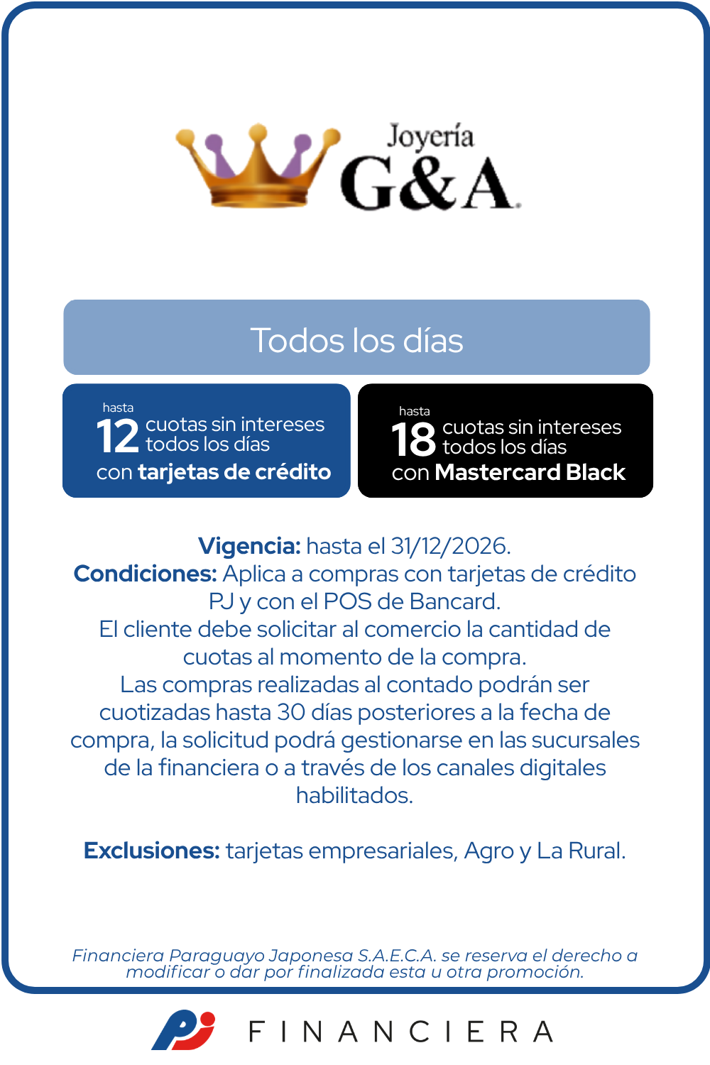 Joyeria gya todos los dias 12 cuotas