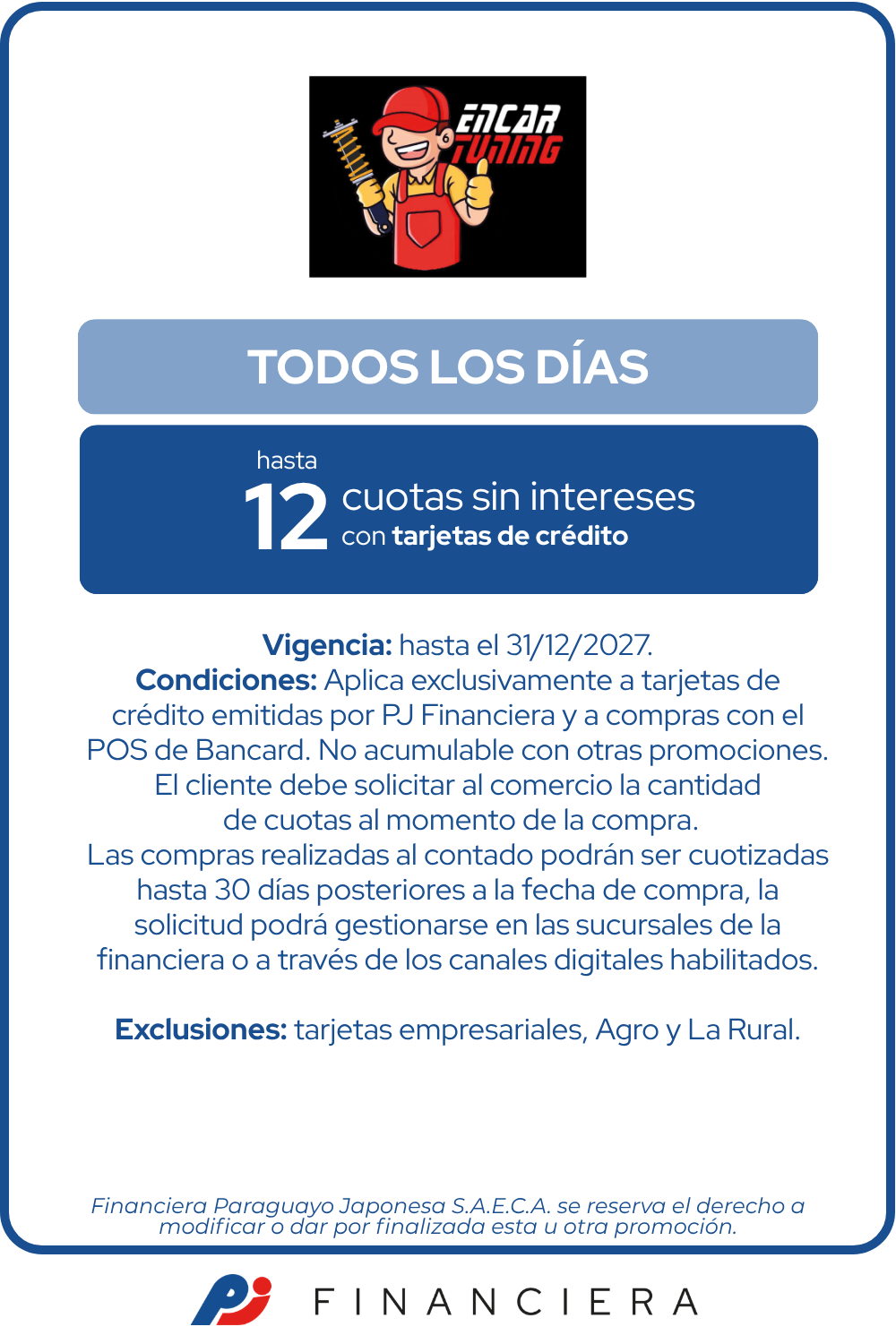 Encartuning 12 Cuotas Automóviles Todos Los Días Encarnacion