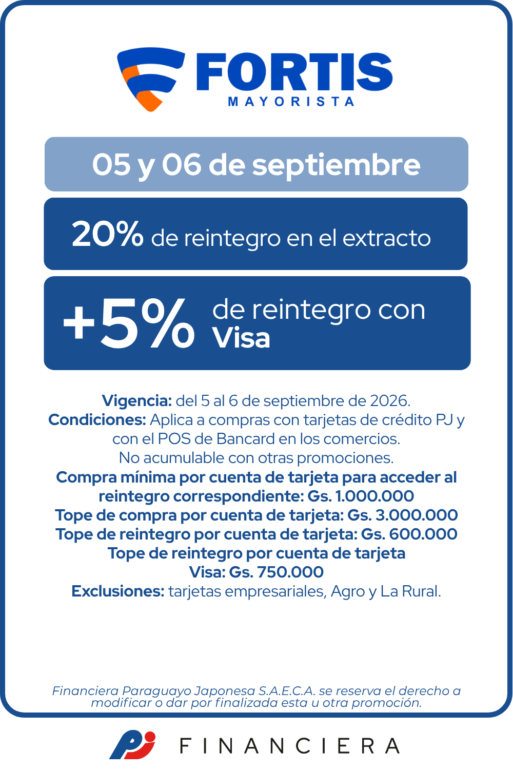 reintegro en Fortis por el día de la madre