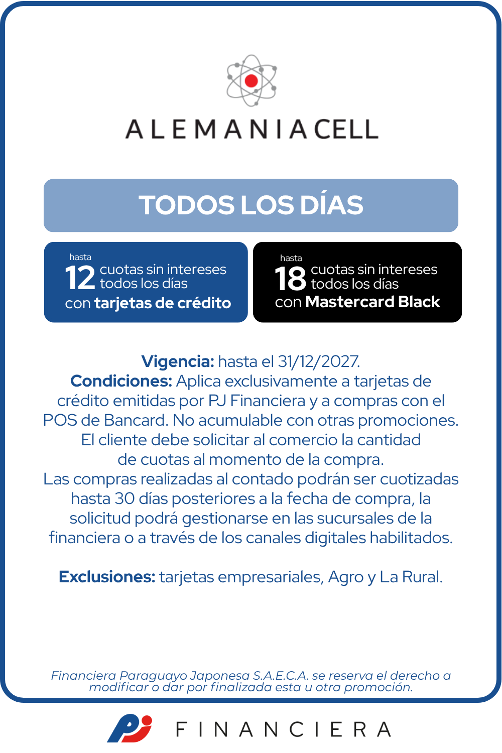 Alemania Cell 12 Cuotas Tecnología Todos Los Días Asuncion Central